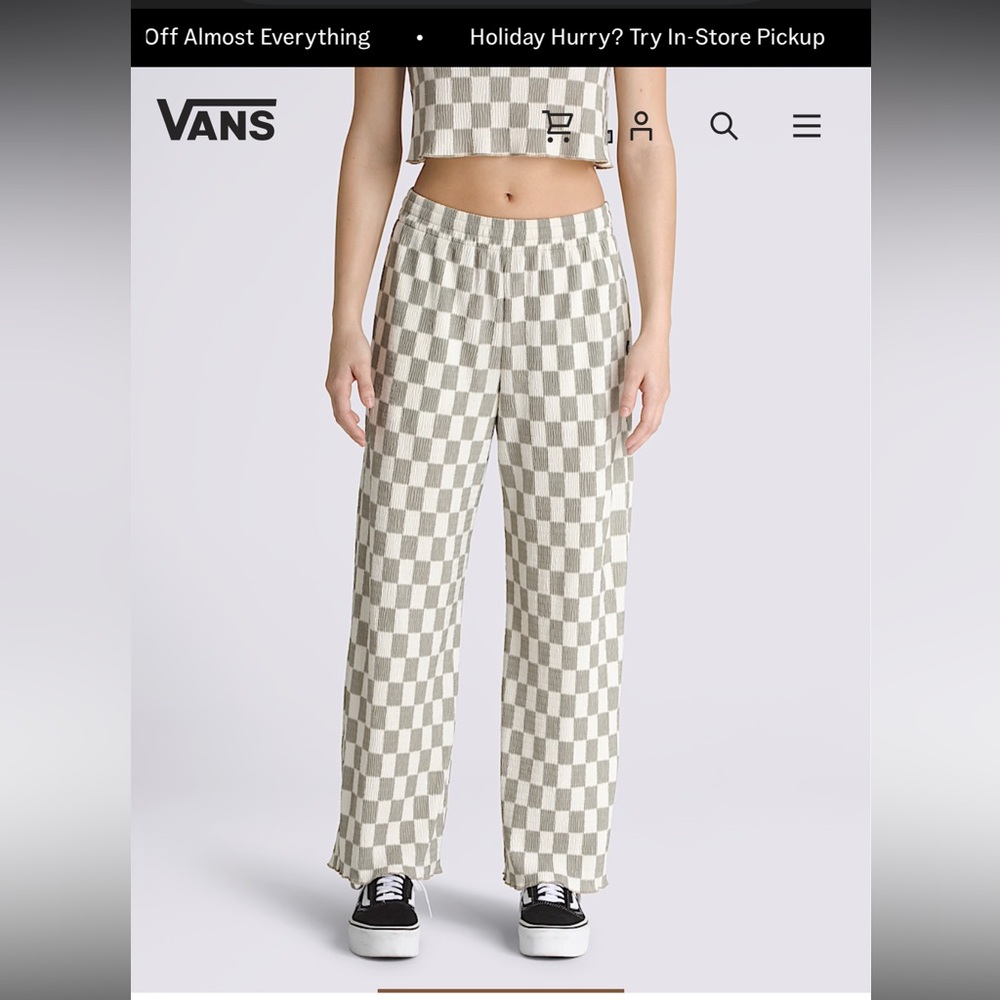 NWOT Vans Checkered Pants